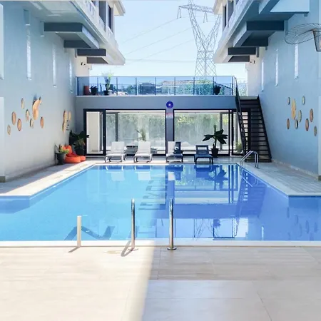 Flat With Shared Pool And Balcony In Apartman Dalaman